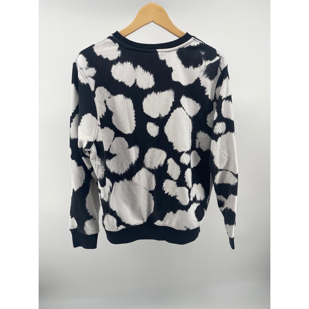 Nike Mens M Black White Abstract Cloud Tie Dye Crewneck Sweatshirt CU4344-010